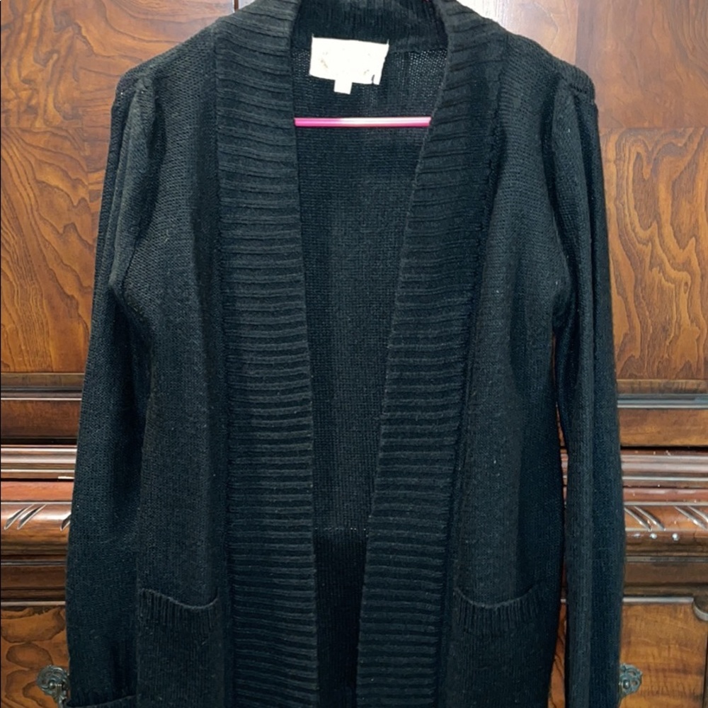 Black cardigan